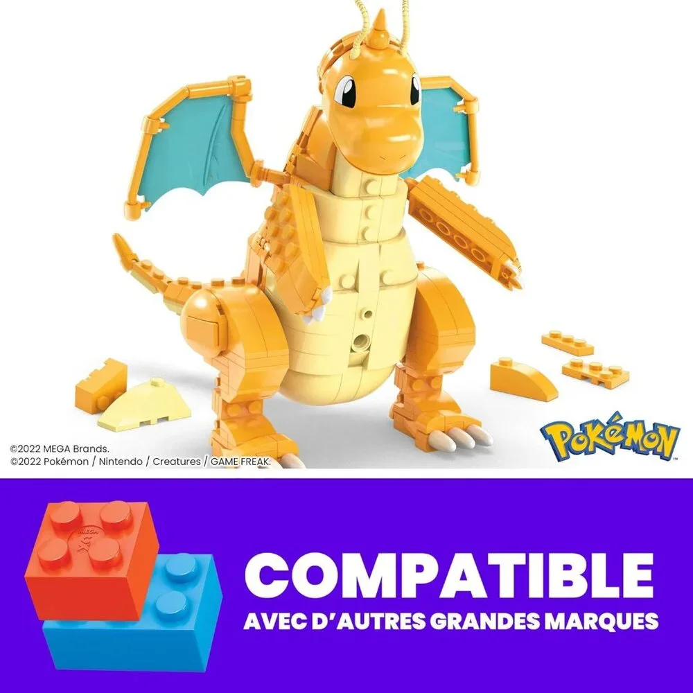 NEW Dragonite MEGA Pokémon Action Figure Building Toys Set LEGO COMPATIBLE 387 P